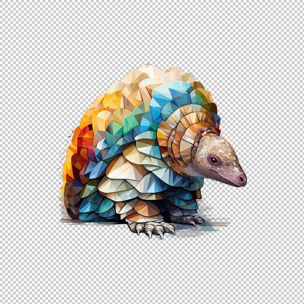 Logotipo watecolor armadillo fundo isolado i