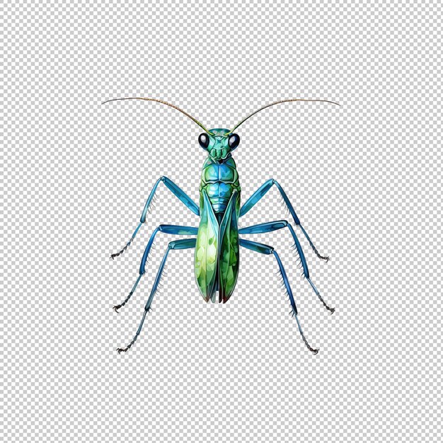 PSD el logotipo de watecolor mantis aislado isolado de fondo