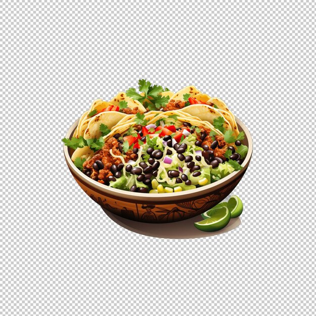 PSD logotipo watecolor taco salada fundo isolado