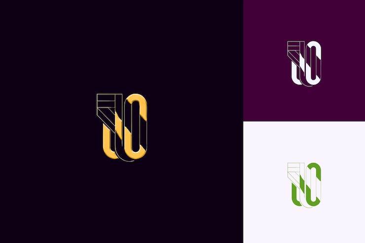 PSD logotipo wordmark de 10o aniversário com prata metálica acabamento de uma coleção de design abstrato vetorial