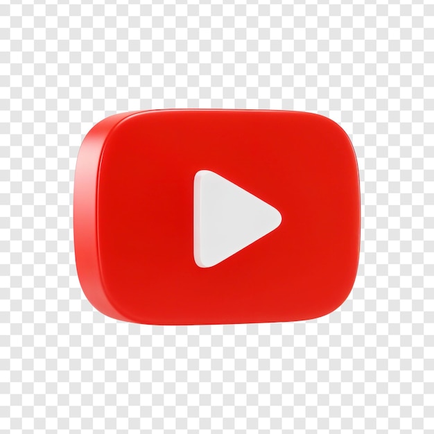 Logotipo de youtube 3d