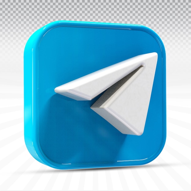 logotipos de redes sociales de icono de telegrama en estilo moderno cuadrado