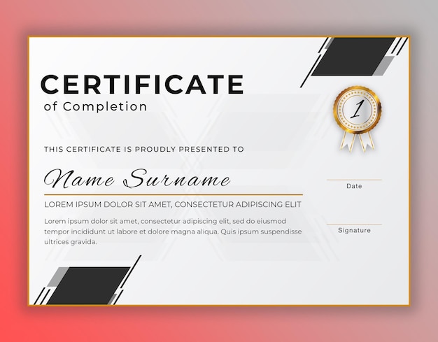 logro de un certificado profesional