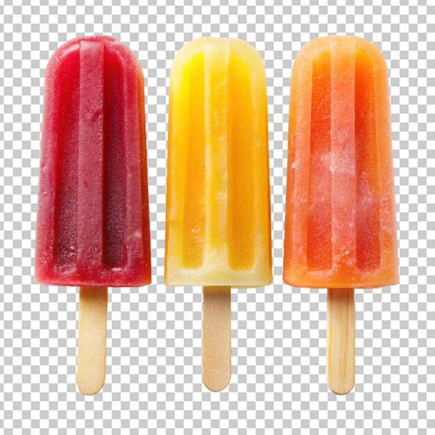 PSD lollies de gelo fundo transparente