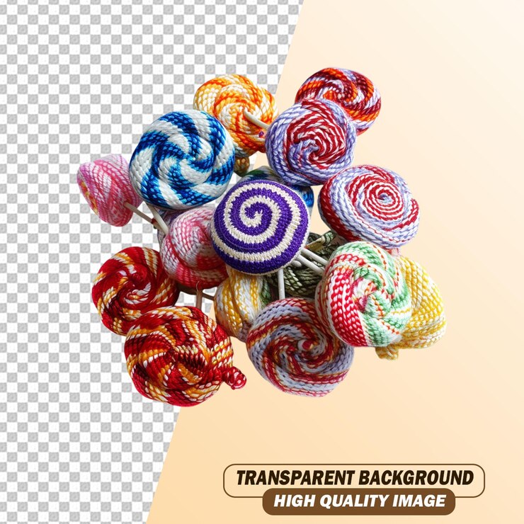 PSD lollipop aislado en el archivo psd de fondo transparente