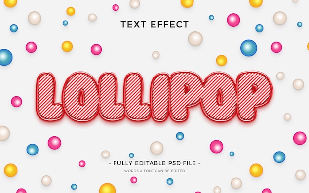 Lollipop-bonbon-texteffekt