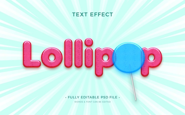 Lollipop-bonbon-texteffekt