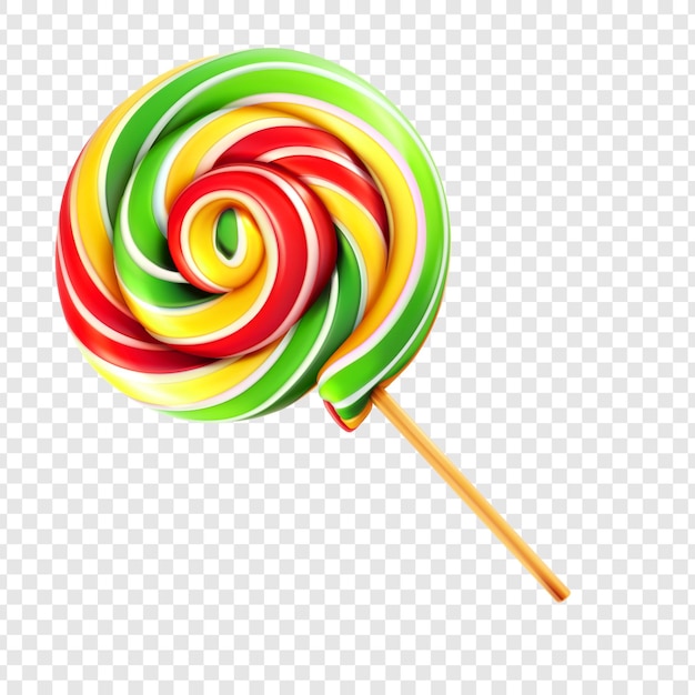 Lollipop colorato su un bastone