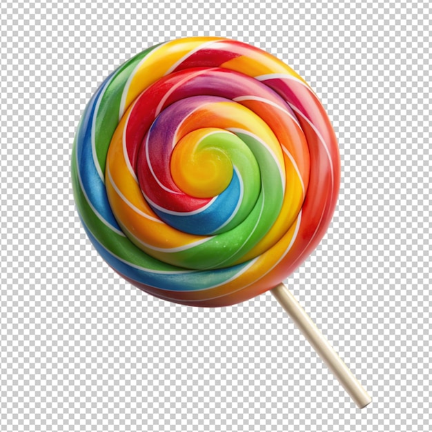 PSD lollipop en un fondo transparente