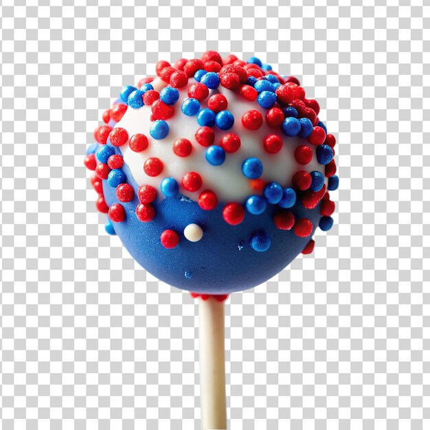 Lollipop à Thème Patriotique Avec Des éclaboussures Isolées Sur Un Fond Transparent