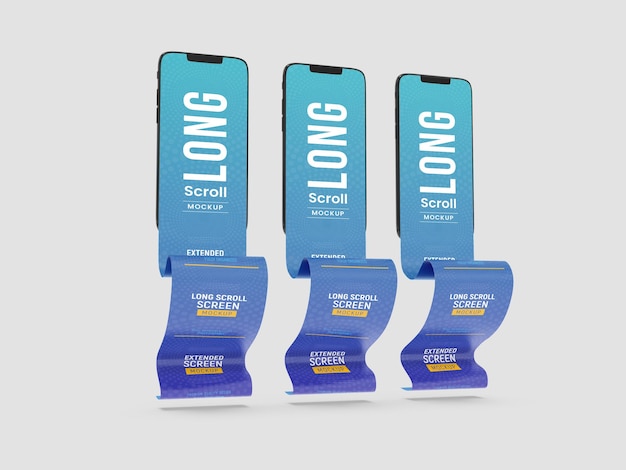Long-Scroll-Smartphone-Modell mit erweitertem Bildschirm