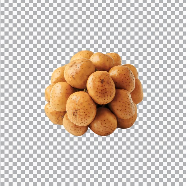 Un longan aislado en un fondo transparente