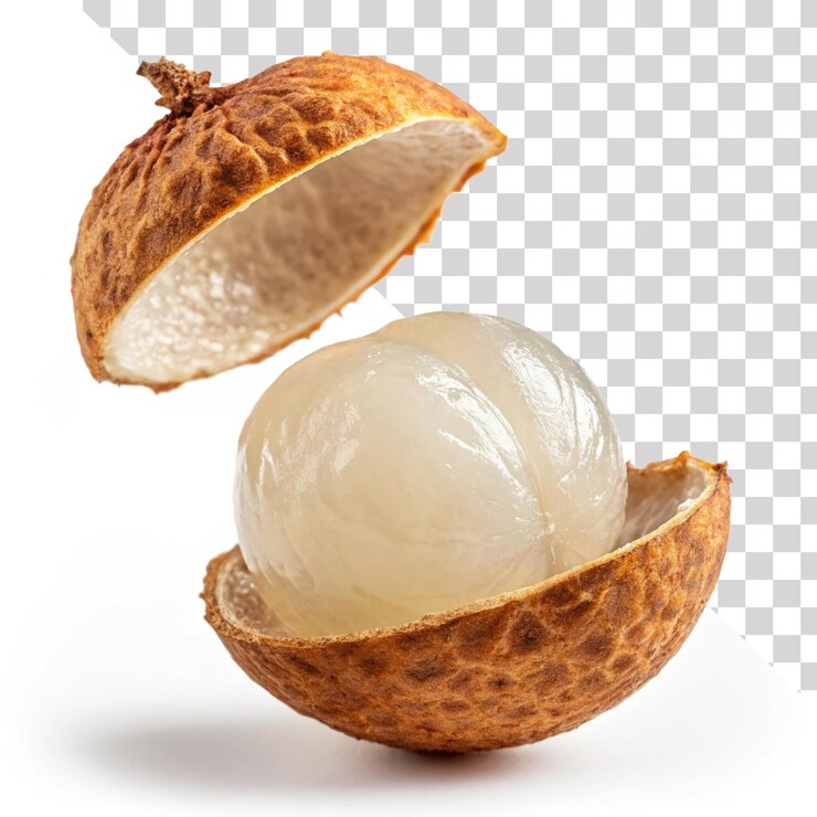 PSD longan levitando en un fondo transparente png imagen de stock de longan aislada
