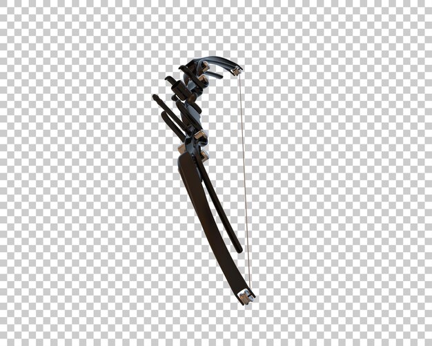 PSD longbow isolé sur le fond illustration de rendu 3d