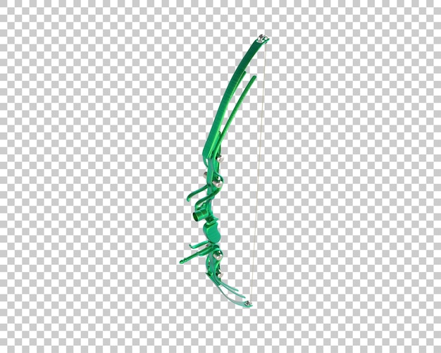 Longbow isoliert auf dem Hintergrund 3D-Rendering-Illustration