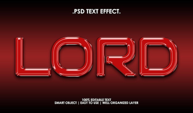 Lord-textstil-effekt