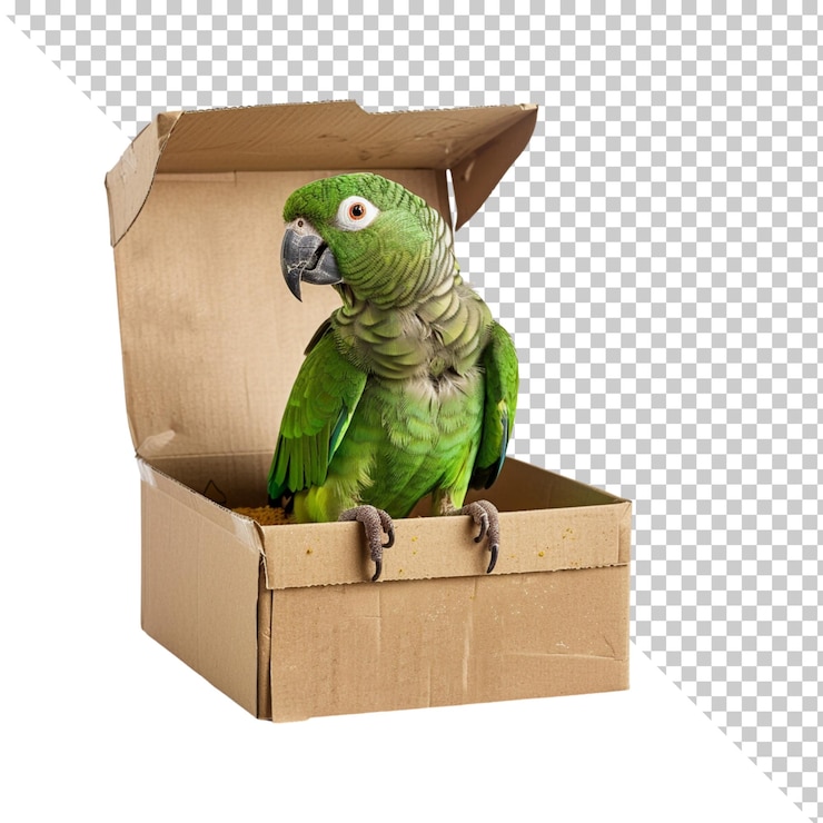 PSD loro aislado sobre fondo transparente