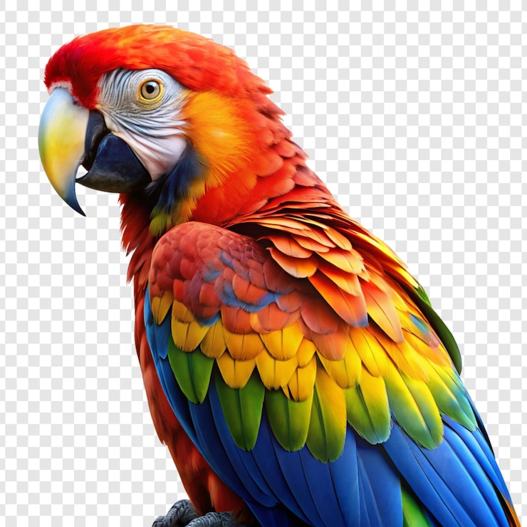 PSD un loro colorido se muestra en una foto con un fondo blanco
