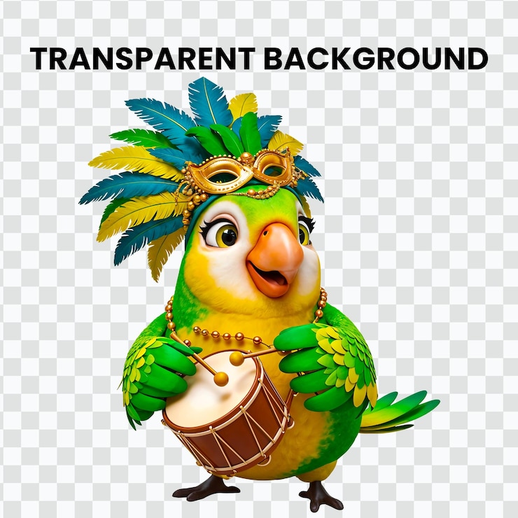 PSD el loro de la fiesta.
