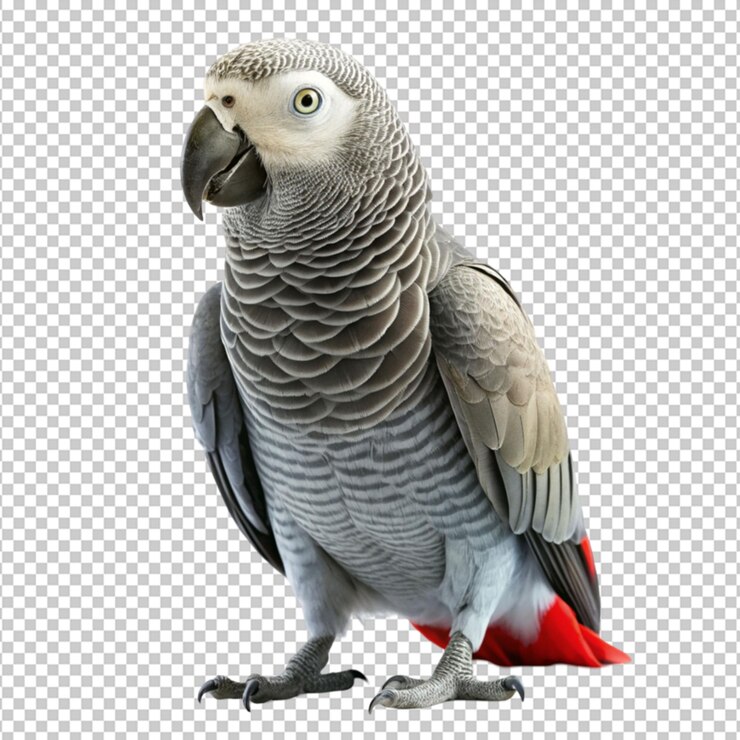 PSD el loro gris africano