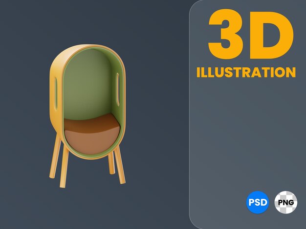 Lounge chair 3d-illustrationsrendering