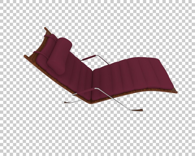 PSD lounge red chaise moderno