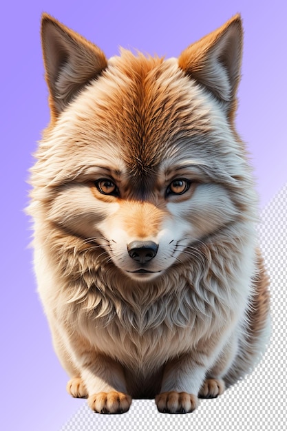 PSD un loup qui a un loup sur le visage