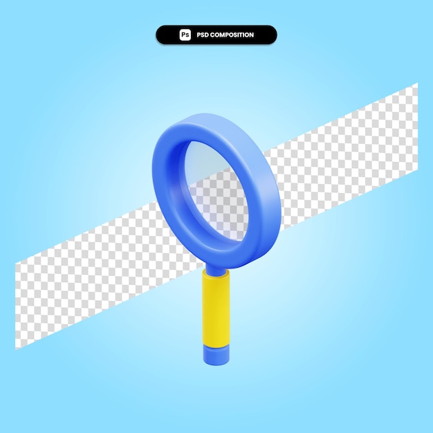 Loupe Illustration De Rendu 3d Isolé