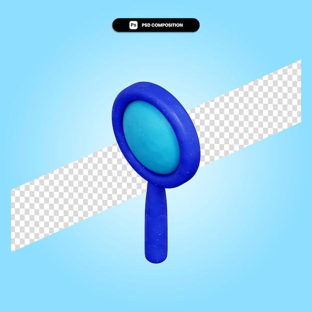 Loupe Illustration De Rendu 3d Isolé