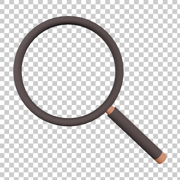 Loupe illustration de rendu 3d