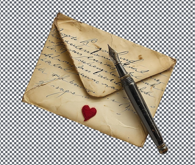 Lovable Lettere d'amore scritte a mano isolate su uno sfondo trasparente