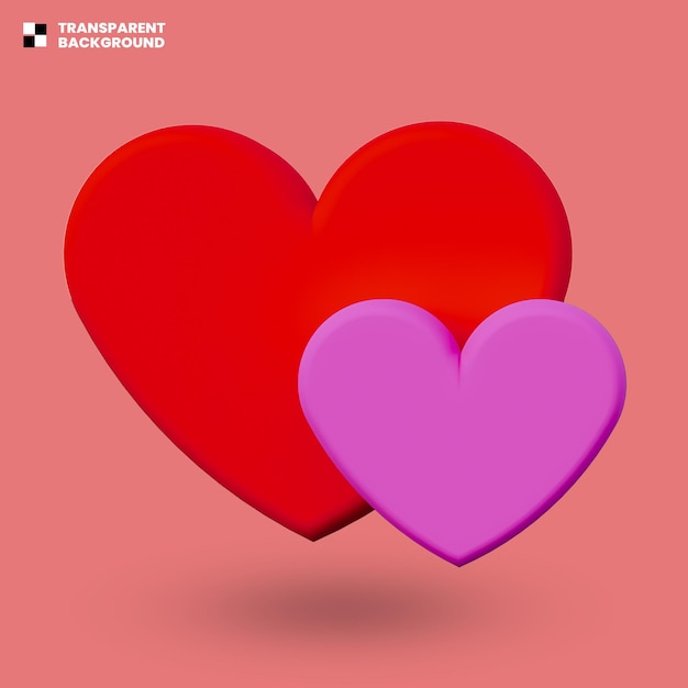LOVE 3D-Symbol isoliert