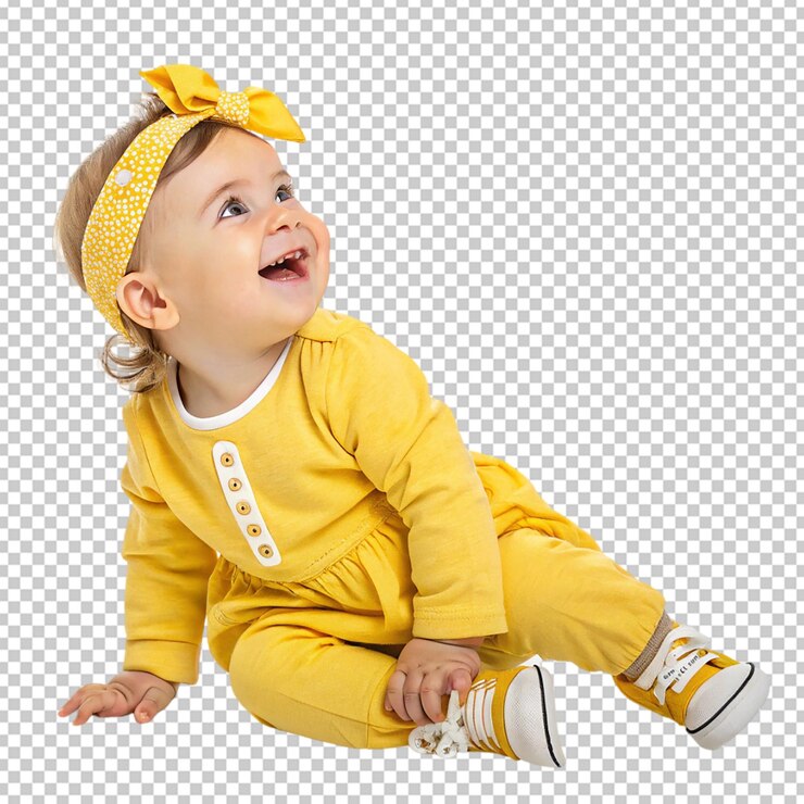 PSD lovely eid mubarak onesie para bebês isolados