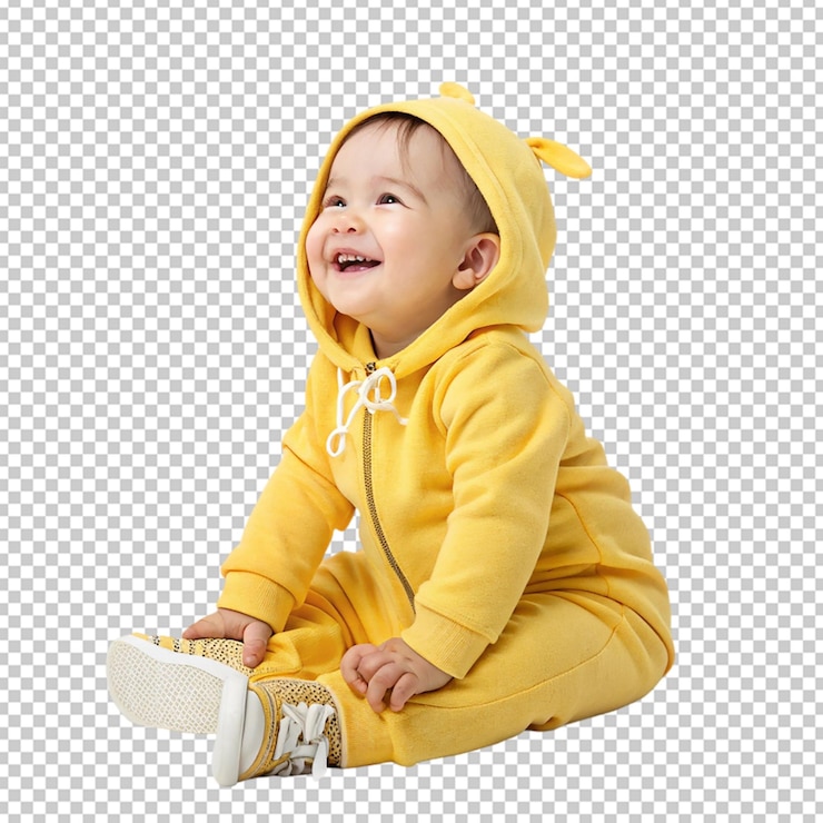 PSD lovely eid mubarak onesie para bebês isolados