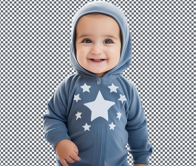 PSD lovely eid mubarak onesie pour les bébés isolés sur un fond transparent