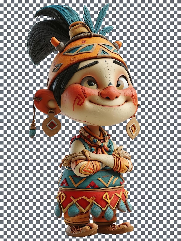 PSD lovely pacha isolado em fundo transparente