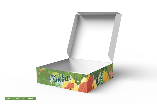 PSD low angle view von mailing box mockup