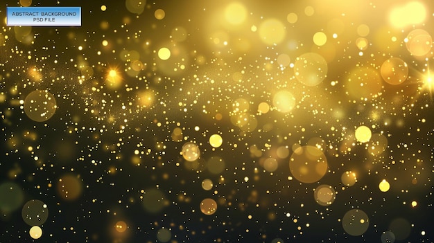 luccioli d'oro su uno sfondo nero foto gratuita