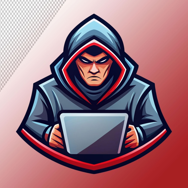 PSD luce al neon su sfondo trasparente hacker
