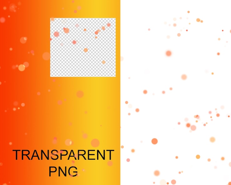 PSD luce di confetti bokeh luminosa di natale