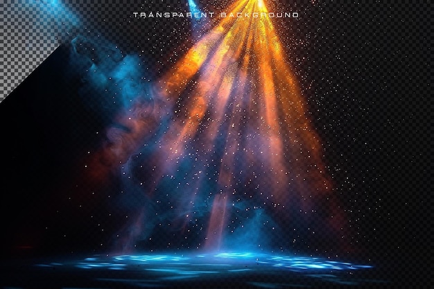Luce di scena trasparente sovrapposta