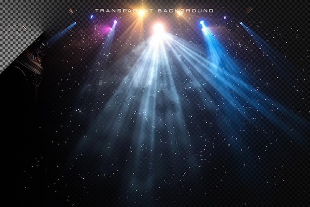 Luce di scena trasparente sovrapposta
