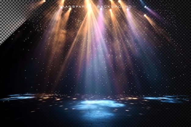 Luce di scena trasparente sovrapposta