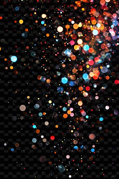 Luces de carpa con brillo festivo multicolores que generan diseño de efecto de luz de neón PNG Y2K