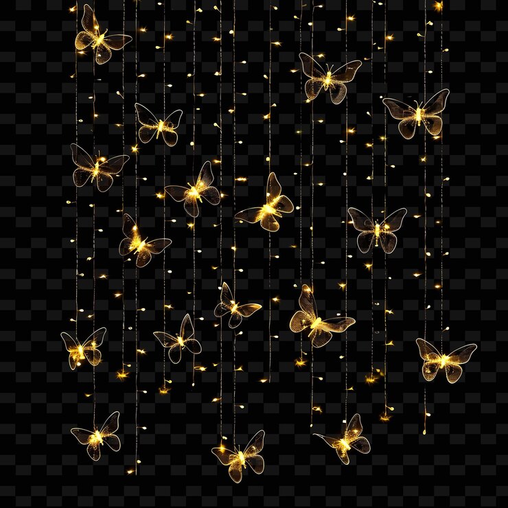 PSD las luces de cortina de hadas con luz blanca cálida alambre de cobre l luz de neón led de fondo decorativo