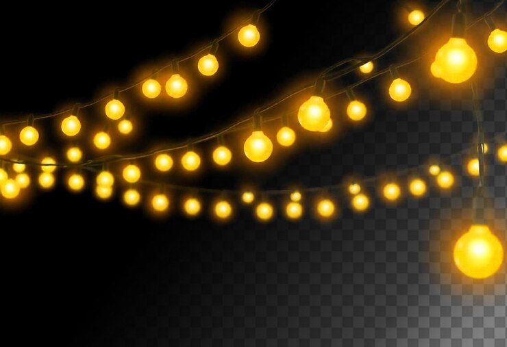 PSD luces de cuerda brillantes