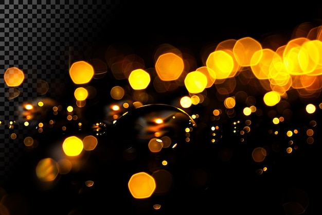 Las luces doradas de Bokeh