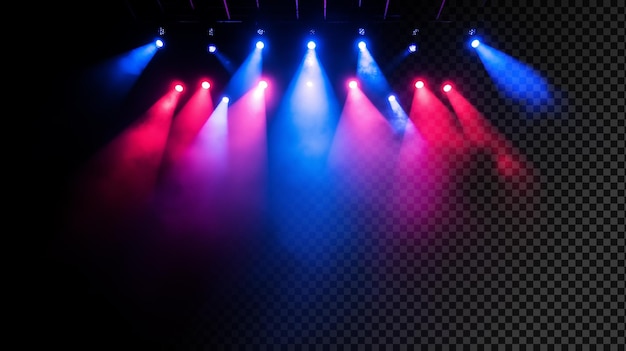 Luces de escenario de fondo
