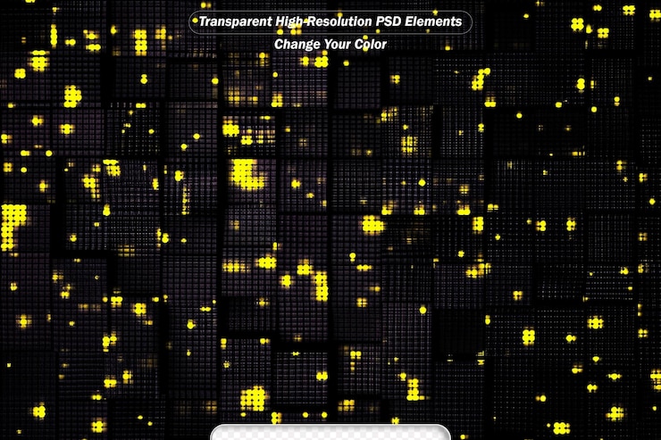 PSD luces de fondo amarillas