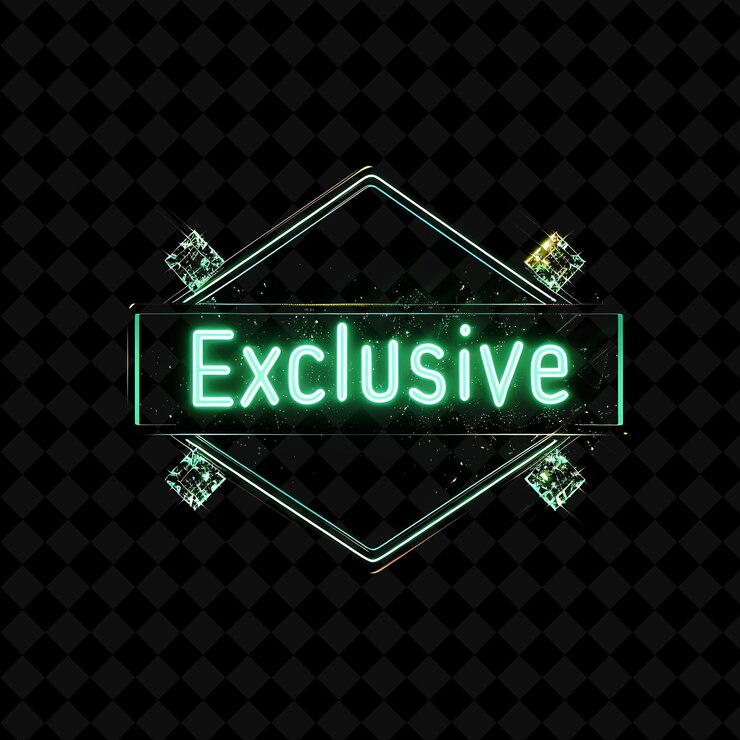PSD luces de neón parpadeantes de texto exclusivo con neon esmeralda gr png y2k diseños decorativos de puestos de venta